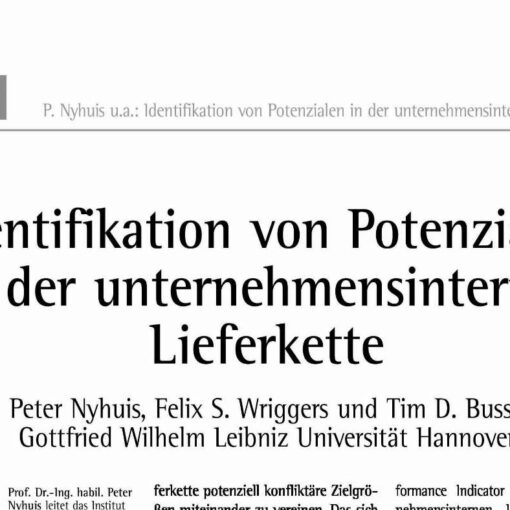 Identifikation von Potenzialen in der unternehmensinternen Lieferkette